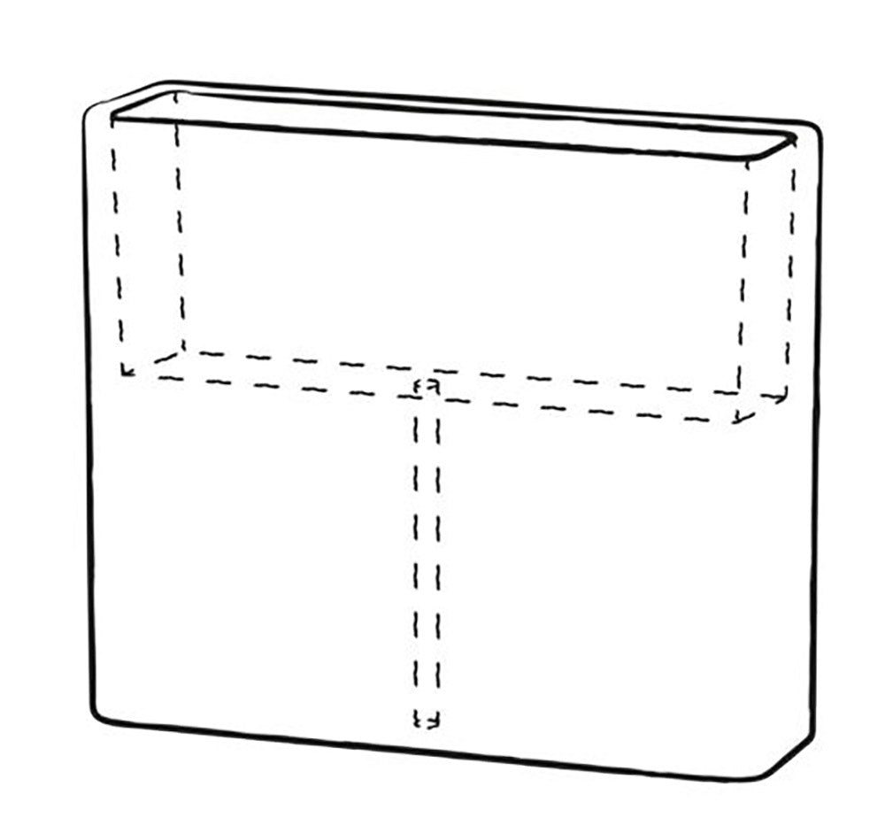 Vaso 90x27x77 cm in Polietilene Divio 80 Antracite Outdoor