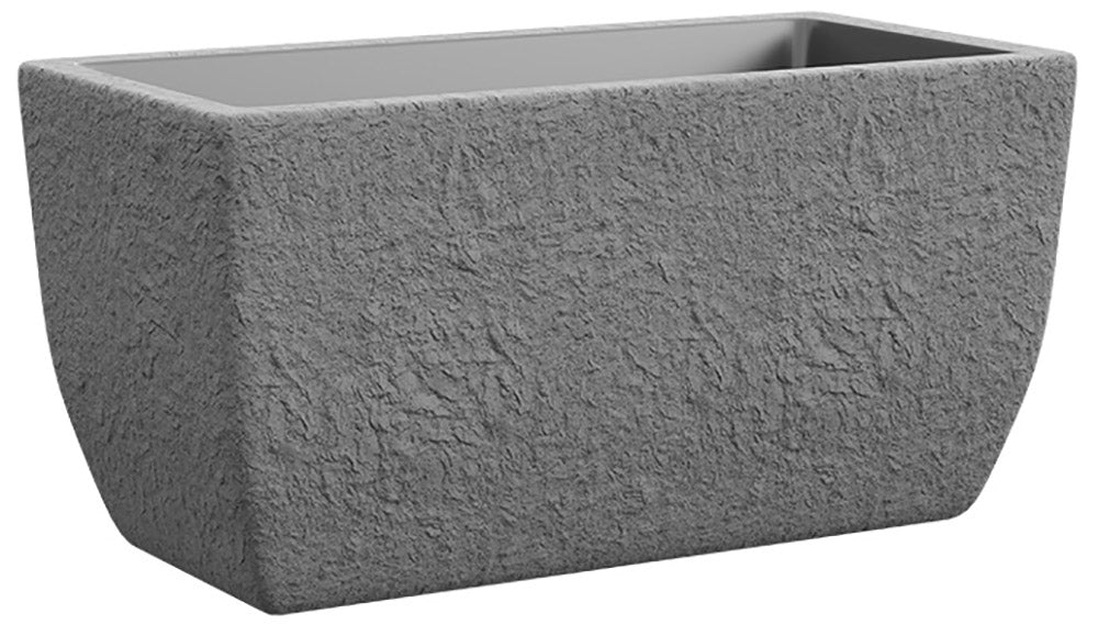 Vaso 42x81x40,4 cm in Polietilene Petram 80 Grigio Pietra