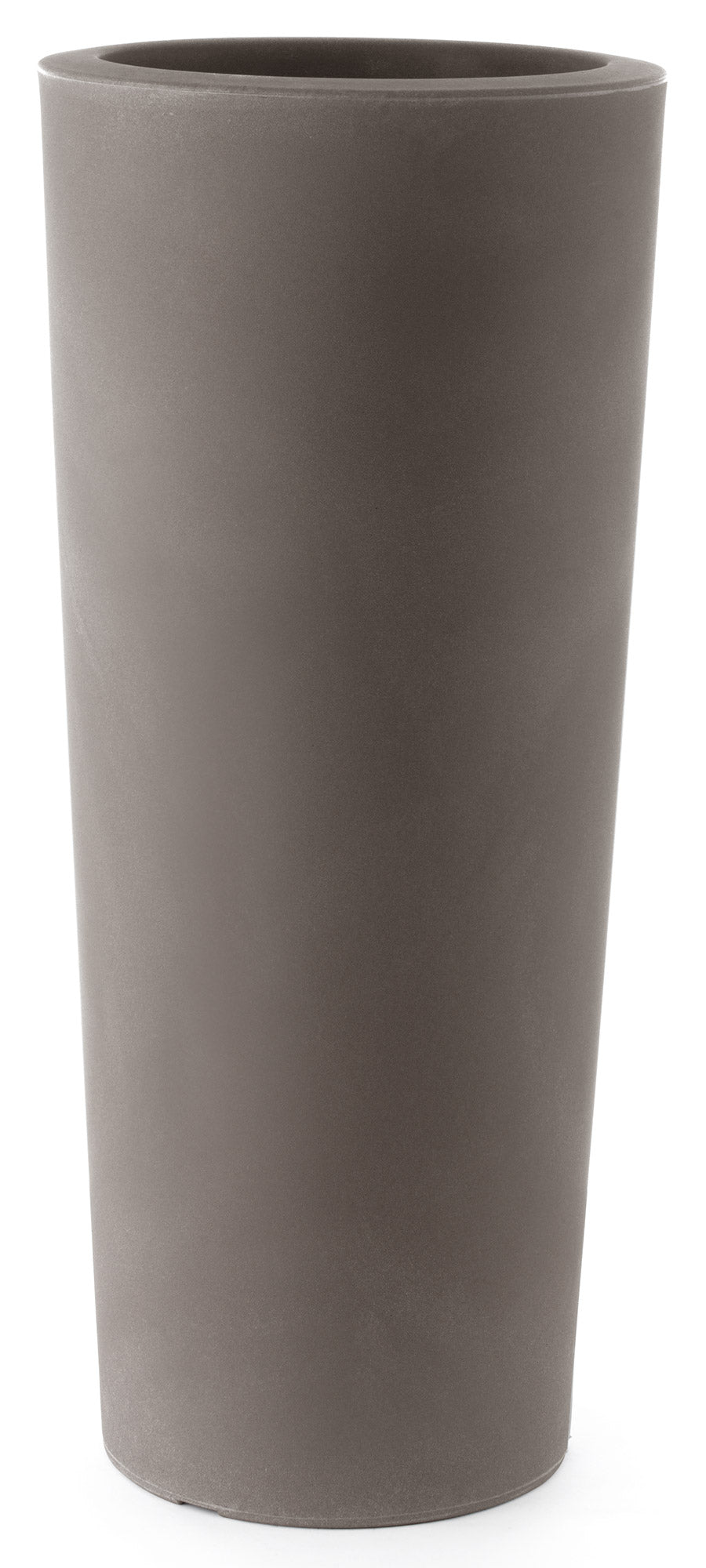 Vaso Ø45x110 cm in Polietilene Schio Cono 110 Cappuccino