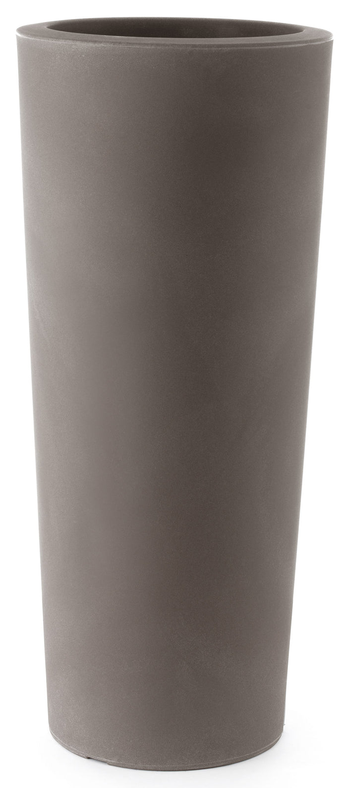 Vaso Ø55x145 cm in Polietilene Schio Cono 145 Cappuccino