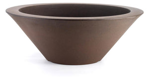 Vaso Ø100x37 cm in Polietilene Schio Ciotola 100 Bronzo