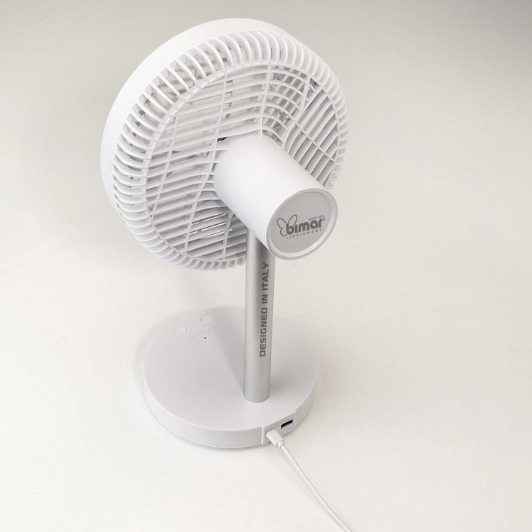 Ventilatore da Tavolo WIFI Ø20 cm Batteria Ricaricabile Bimar VD200