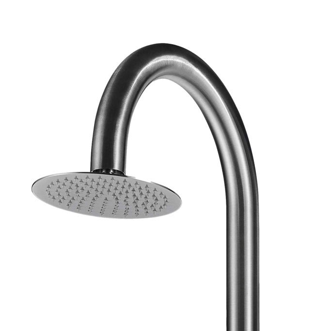 Doccia da Giardino 243,9x25x54,5 cm con Soffione Miscelatore e Lavapiedi Sined Palau Inox