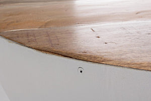 Tavolino Lancaster Bianco D90 in Legno Riciclato