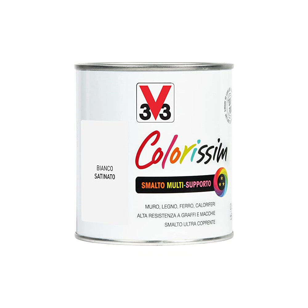 Smalto Multisupporto Colorissim Dona Modernita' Su Ogni Supporto, Materiale O Superficie Colore Bianco 2,5 Lt-V33