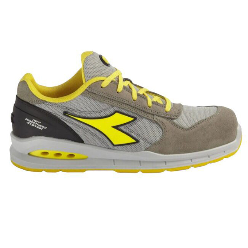 Scarpa antinfortunistica bassa grigio vento Scarpe da lavoro antinfortunistiche Diadora RUN NET AIRBOX LOW S1P 46