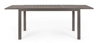 Tavolo Allungabile Hilde 140-210x77 cm Coffee in Alluminio