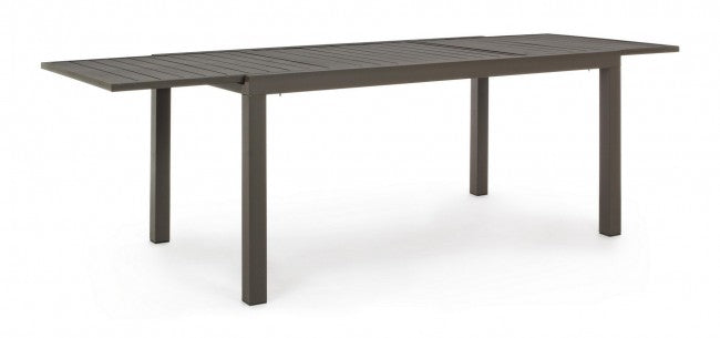 Tavolo Allungabile Hilde 160-240x90 cm Coffee in Alluminio