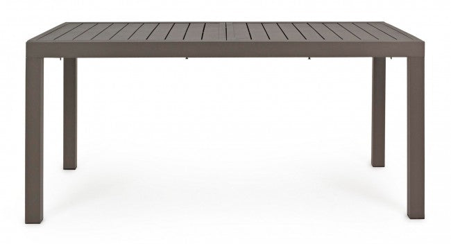 Tavolo Allungabile Hilde 160-240x90 cm Coffee in Alluminio