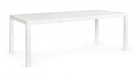 Tavolo Allungabile Hilde 200-300x100 cm Bianco in Alluminio