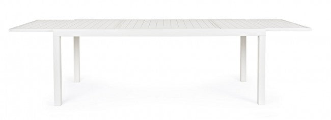 Tavolo Allungabile Hilde 200-300x100 cm Bianco in Alluminio