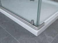 Box doccia in Cristallo 8 mm frameless due lati apertura battente interno ed esterno - Misura: 90 x 100 x195h