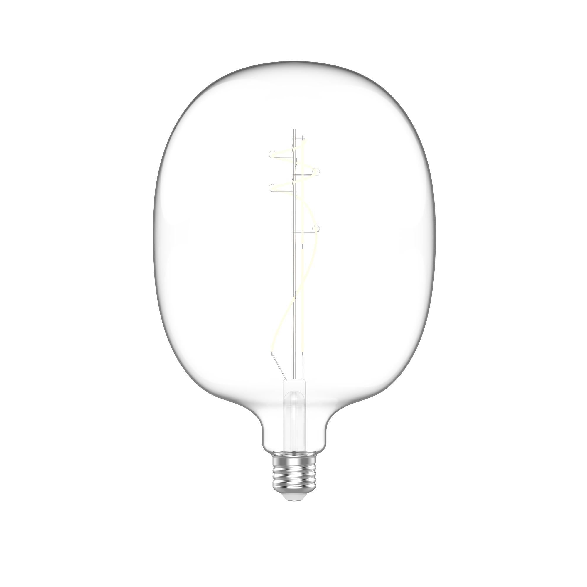 Lampadina led vintage con finitura trasparente