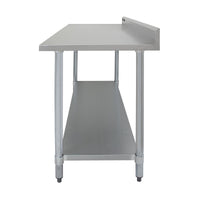 Tavolo in acciaio Inox da Cucina Commerciale Piano Cucina Ristorante - 120 cm