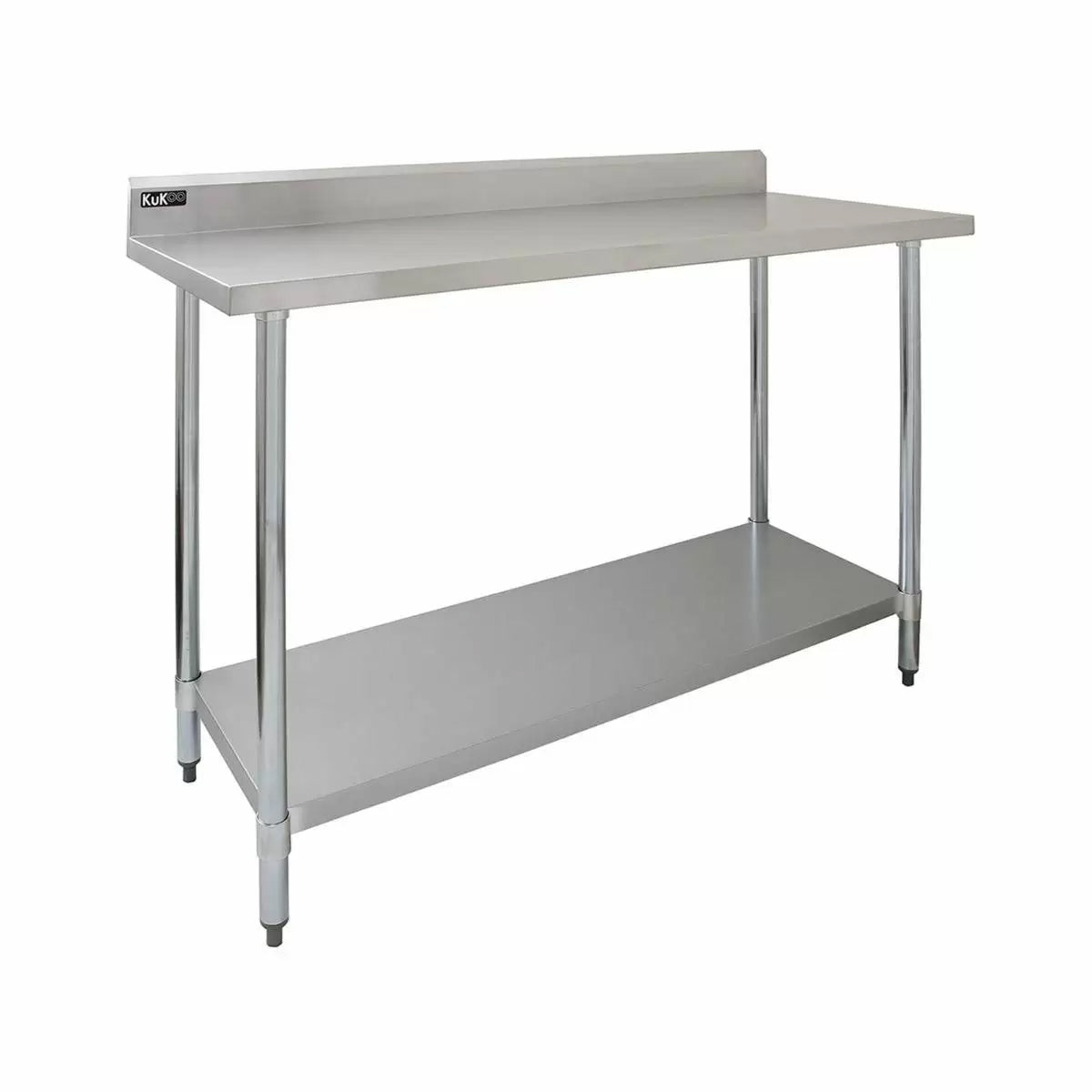 Tavolo da Cucina Professionale 120x60x90 cm per Ristoranti Pizzerie in Acciaio Inox