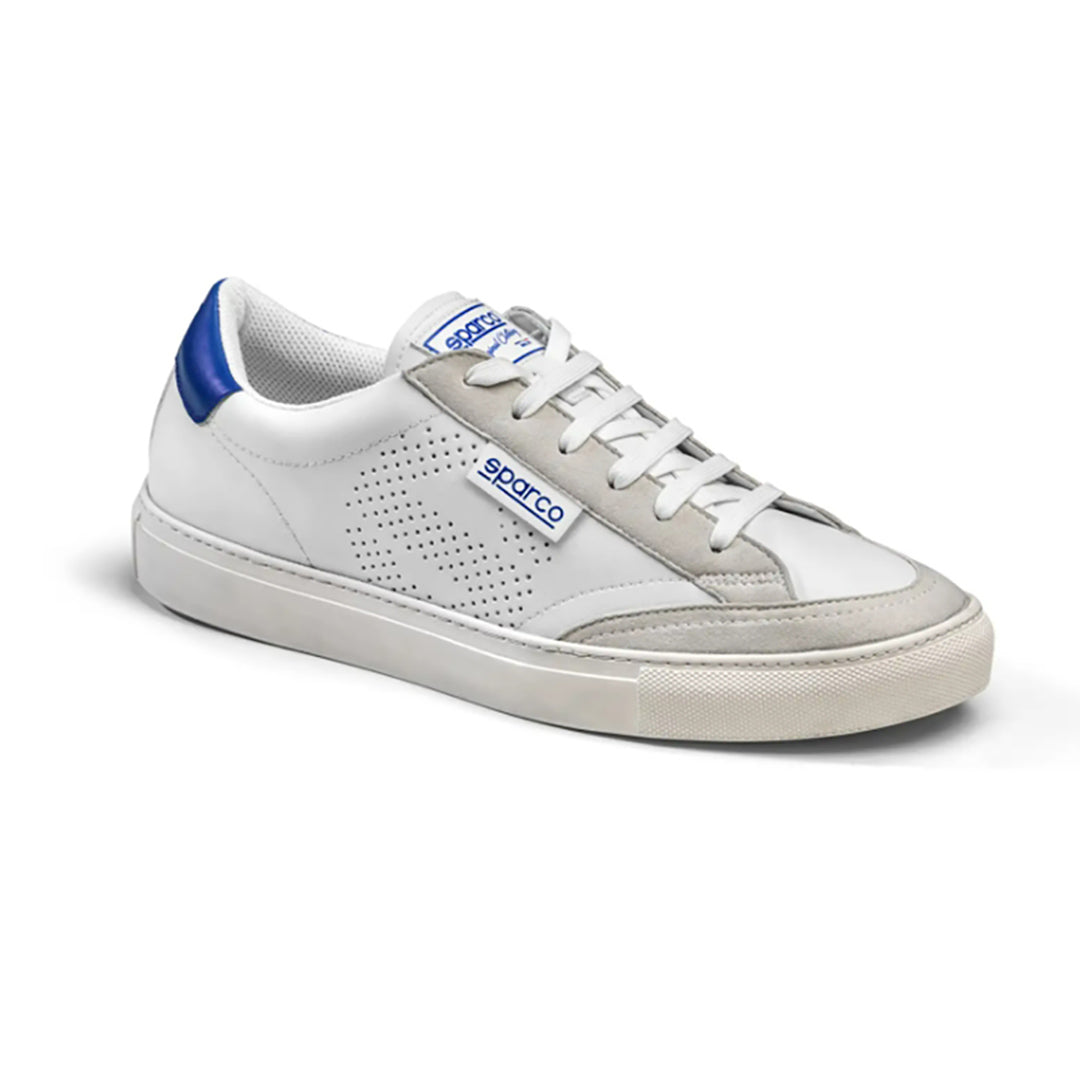 Scarpe sneakers S-TIME Bianco azzurro smart casual Bianche Azzurre Sparco 42