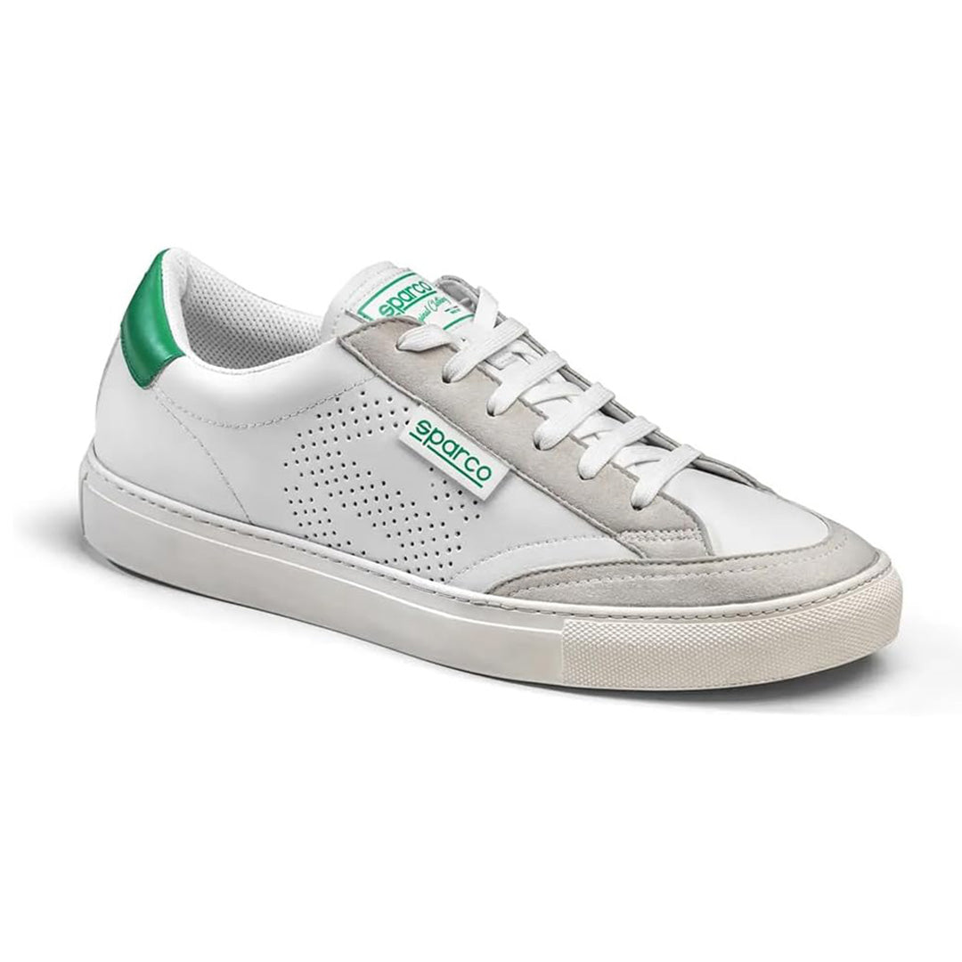 Scarpe sneakers S-TIME Bianco verde smart casual Bianche Verdi Sparco 41