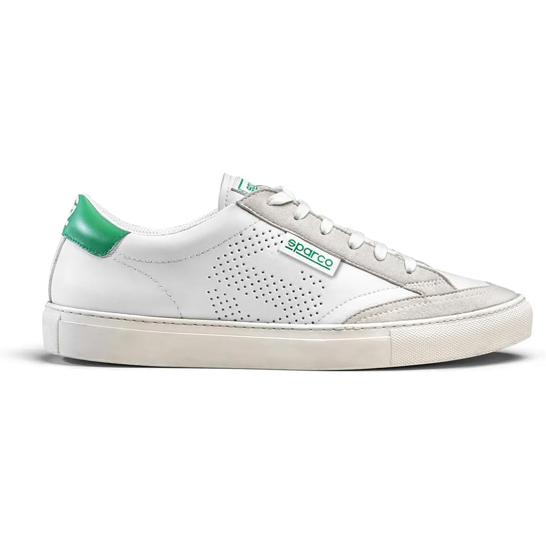 Scarpe sneakers S-TIME Bianco verde smart casual Bianche Verdi Sparco 41