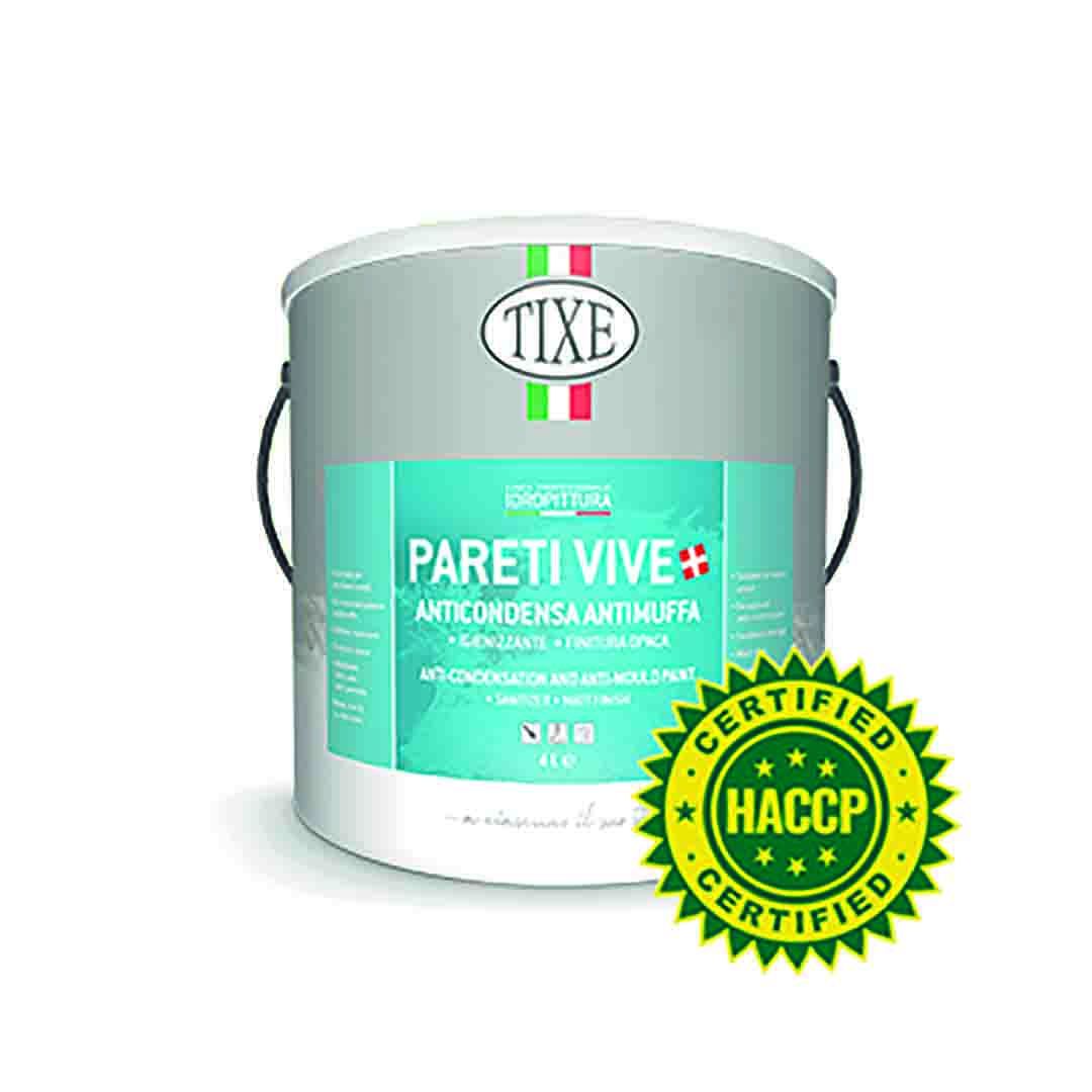 Pittura lavabile Pareti vive anticondensa con antimuffa certificata hccp Tixe 1 lt