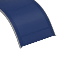 Lettino Prendisole 160x60x65 cm in Alluminio e Textilene Blu