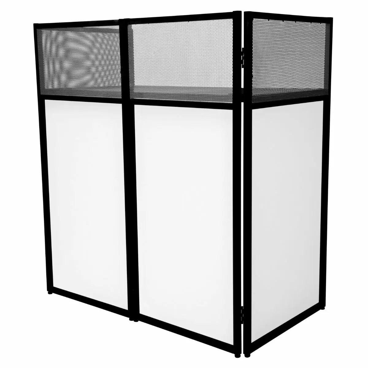 Stand Pieghevole Portatile per DJ 105x113,5x57 cm in Acciaio Nero