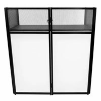 Stand Pieghevole Portatile per DJ 105x113,5x57 cm in Acciaio Nero