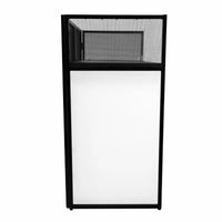 Stand Pieghevole Portatile per DJ 105x113,5x57 cm in Acciaio Nero