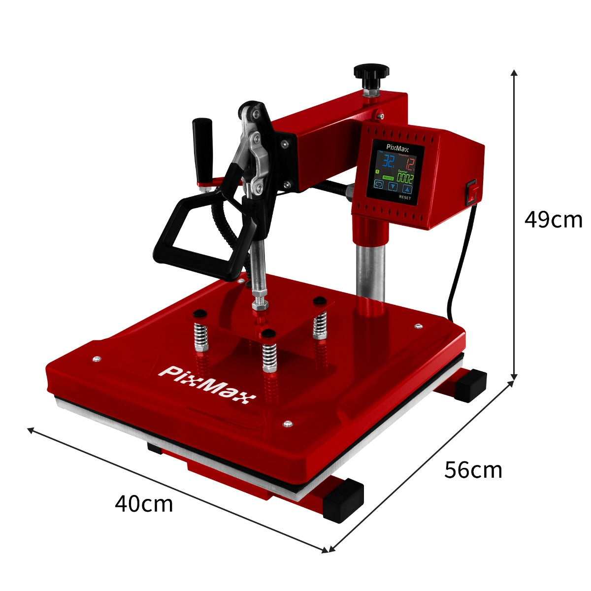 Macchina per stampa sublimatica 38x38cm con Piatto rotante per personalizzare t-shirt, borse, custodie per telefoni