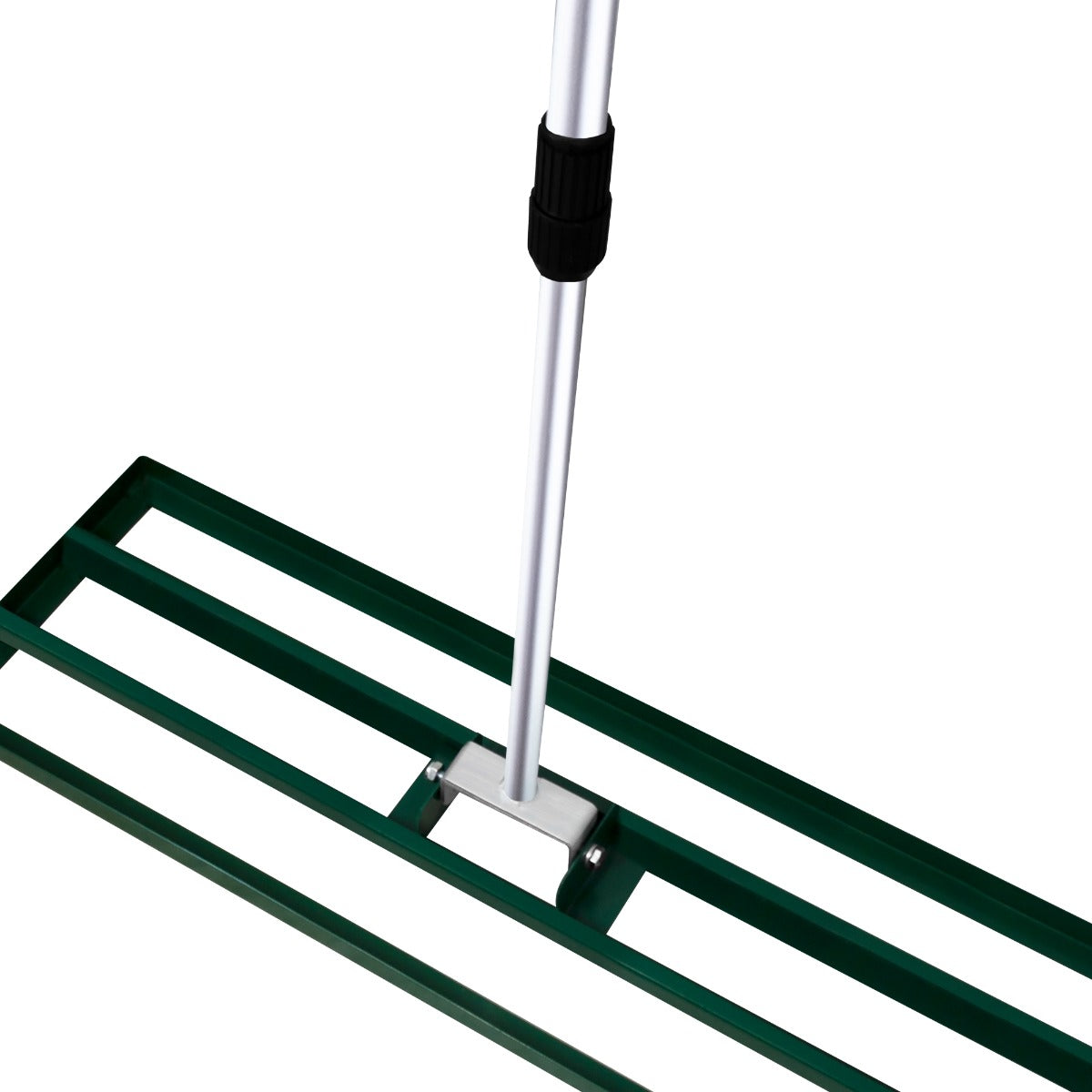 Livellatrice 100cm Rastrello Livellatore Verde 1,9m Manico Estensibile Erba