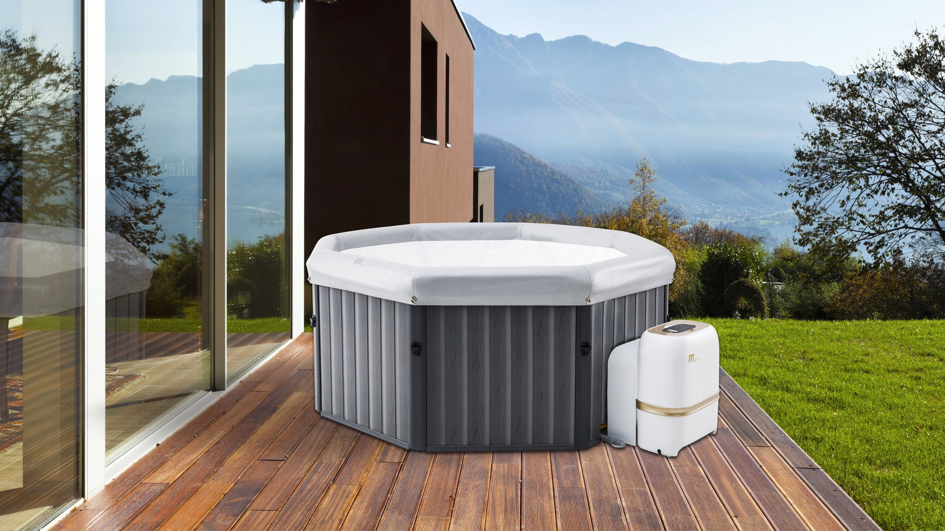 Piscina Idromassaggio Gonfiabile Riscaldata Ø193x73 cm Toscana Plus Smart