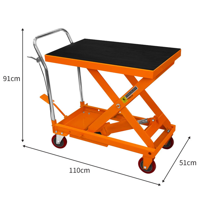 Pedana idraulica di sollevamento 500kg Con Carrello Mobile