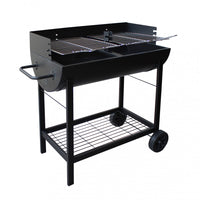 Barbecue a Carbonella 100x47x94 h cm in Acciaio Nero