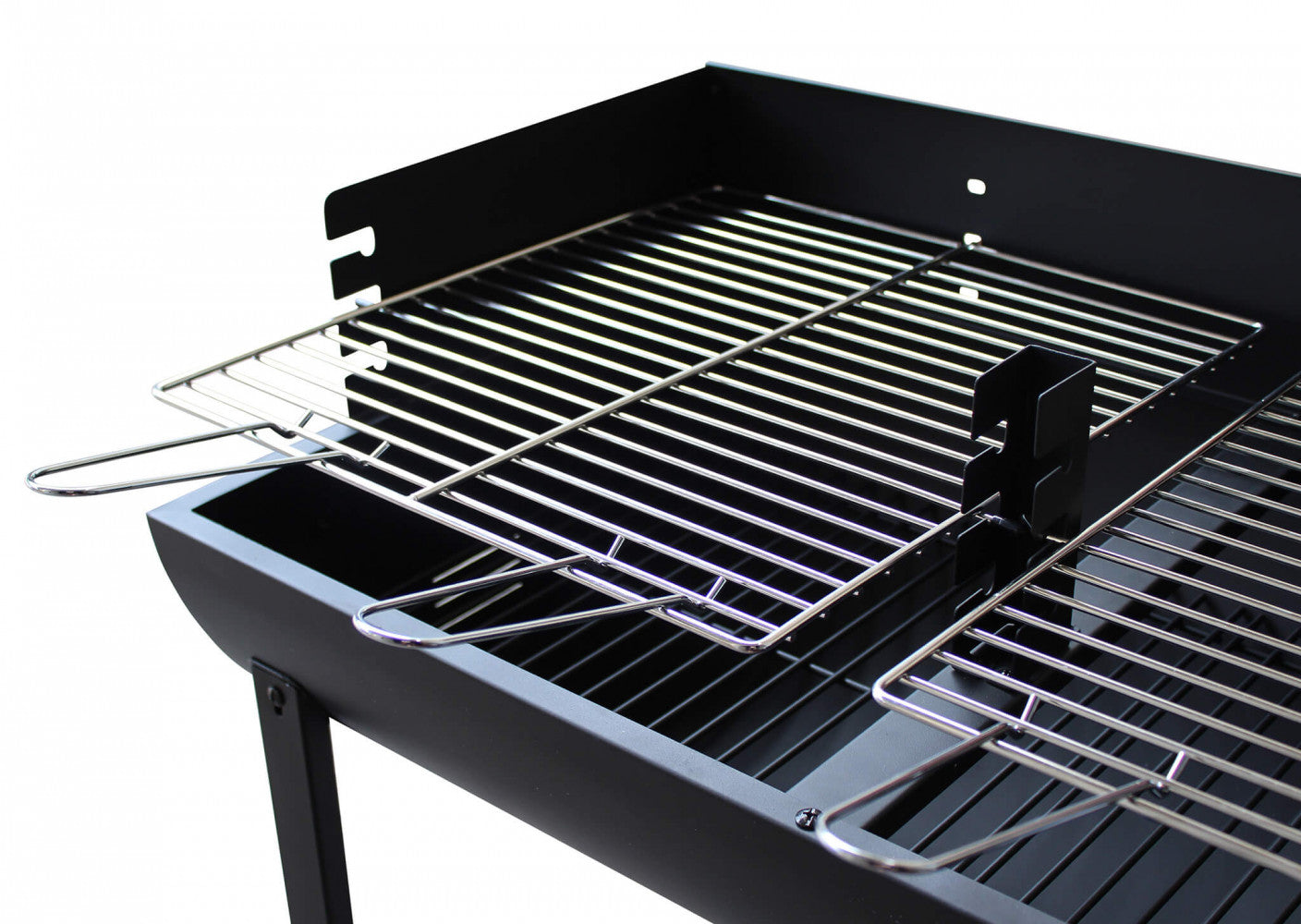 Barbecue a Carbonella 100x47x94 h cm in Acciaio Nero