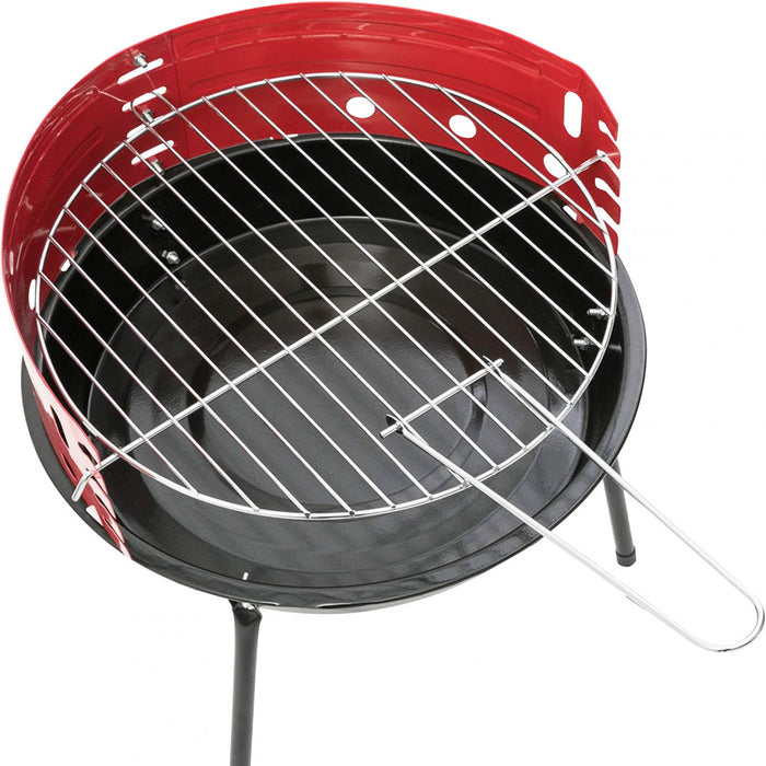 Barbecue a Carbonella Ø36 cm in Acciaio Rosso