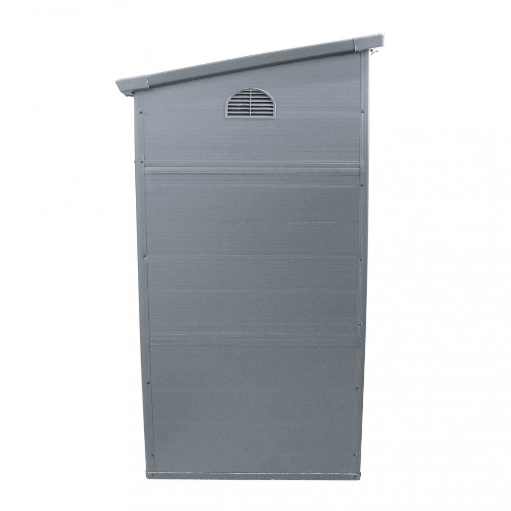 Casetta Box da Giardino Maison 191x111x194 h cm in Plastica Grigio chiaro