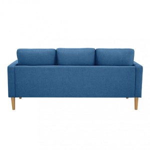 Divano 3 Posti Ramsey 180x73x82 h cm in Tessuto Blu