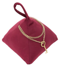 Ferma Porte Triangle Bordeaux 14x14x20 cm in Cotone