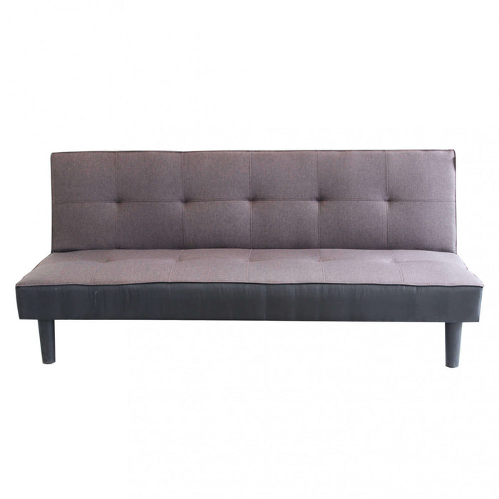 Divano Letto Alvin 180x86x78 cm in Tessuto Antracite