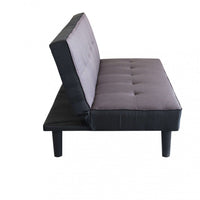 Divano Letto Alvin 180x86x78 cm in Tessuto Antracite