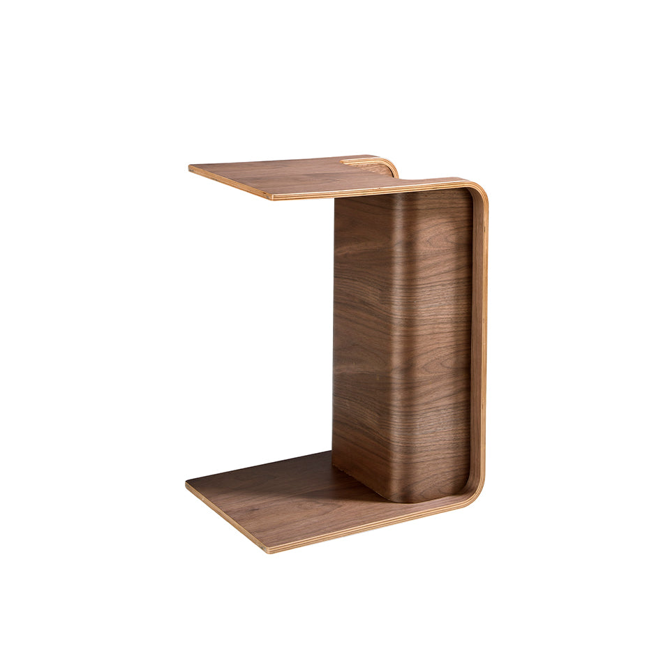 Tavolo angolare rettangolare in legno di noce