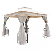 Gazebo Hogan 3x3x265 h m in Acciaio Antracite