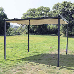 Gazebo Lepanto 3x3 m in Acciaio Antracite