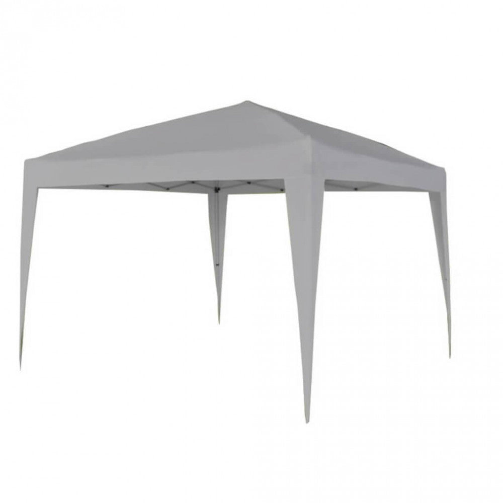 Gazebo Pieghevole 3x3 m in Acciaio Tortora