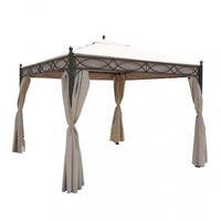 Gazebo Siwa 3x3x2,60 h m in Acciaio Antracite