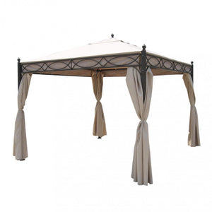 Gazebo Siwa 3x3x2,60 h m in Acciaio Antracite