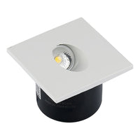 Faretti Segnapasso Led 3W da incasso per esterno Step Light Square 3000K