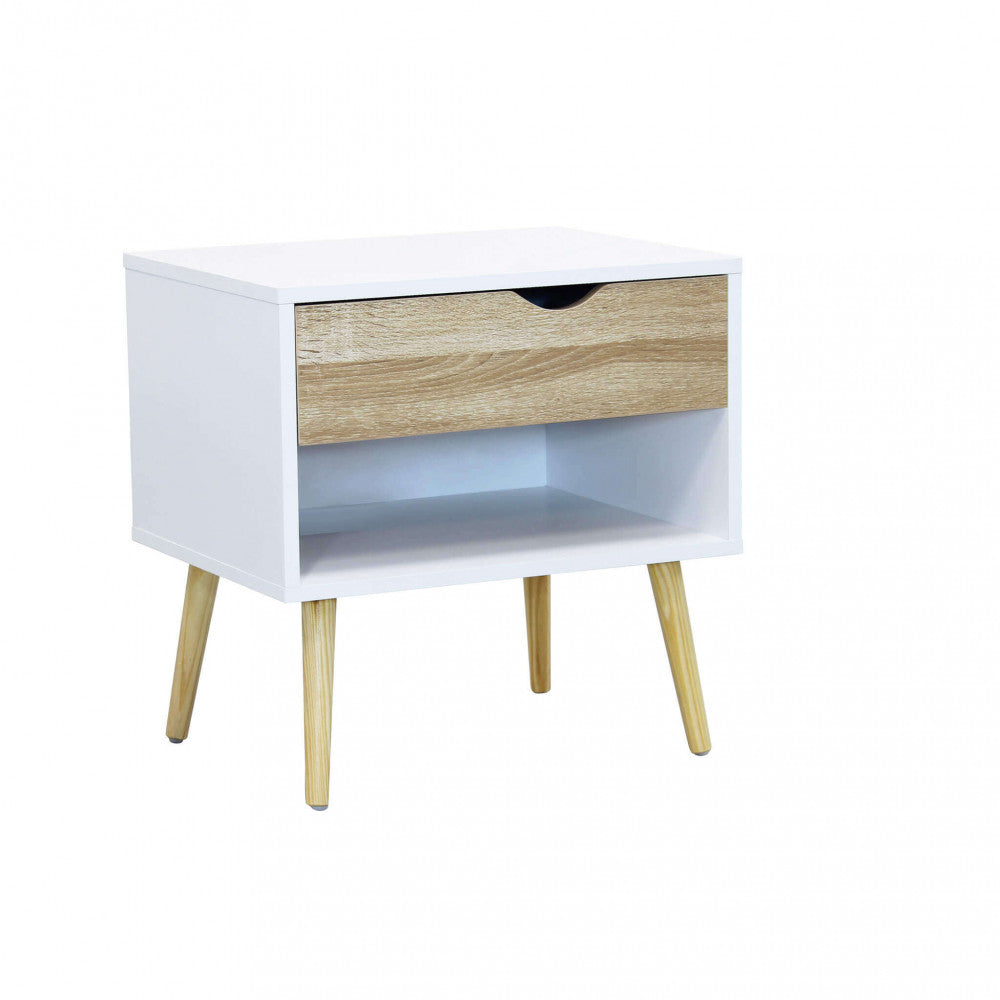 Mobile Benedict 50x39x49.7 h cm in Legno Bianco