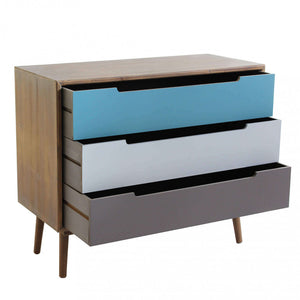 Mobile Brisbane 80x35,5x66,5 h cm in Legno Multicolor