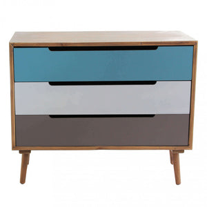 Mobile Brisbane 80x35,5x66,5 h cm in Legno Multicolor