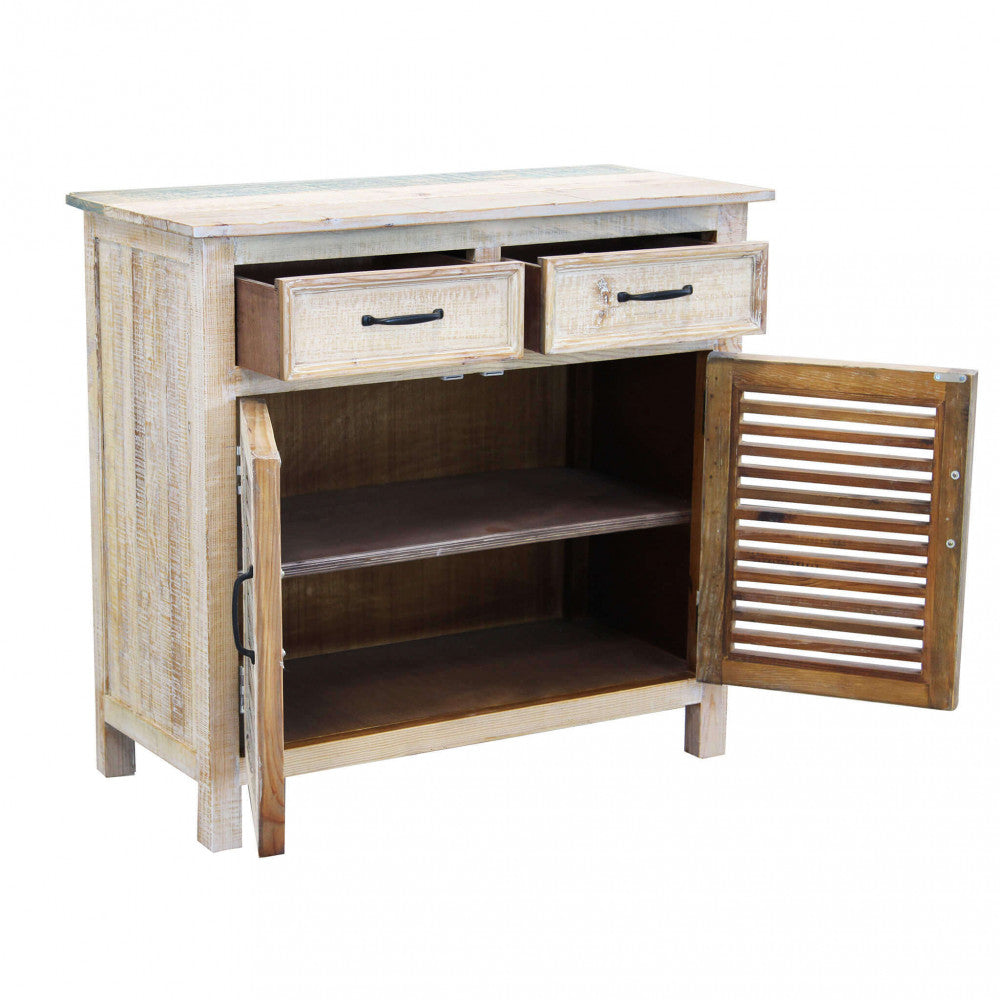 Mobile Chad 90x42x85 h cm in Legno Multicolor